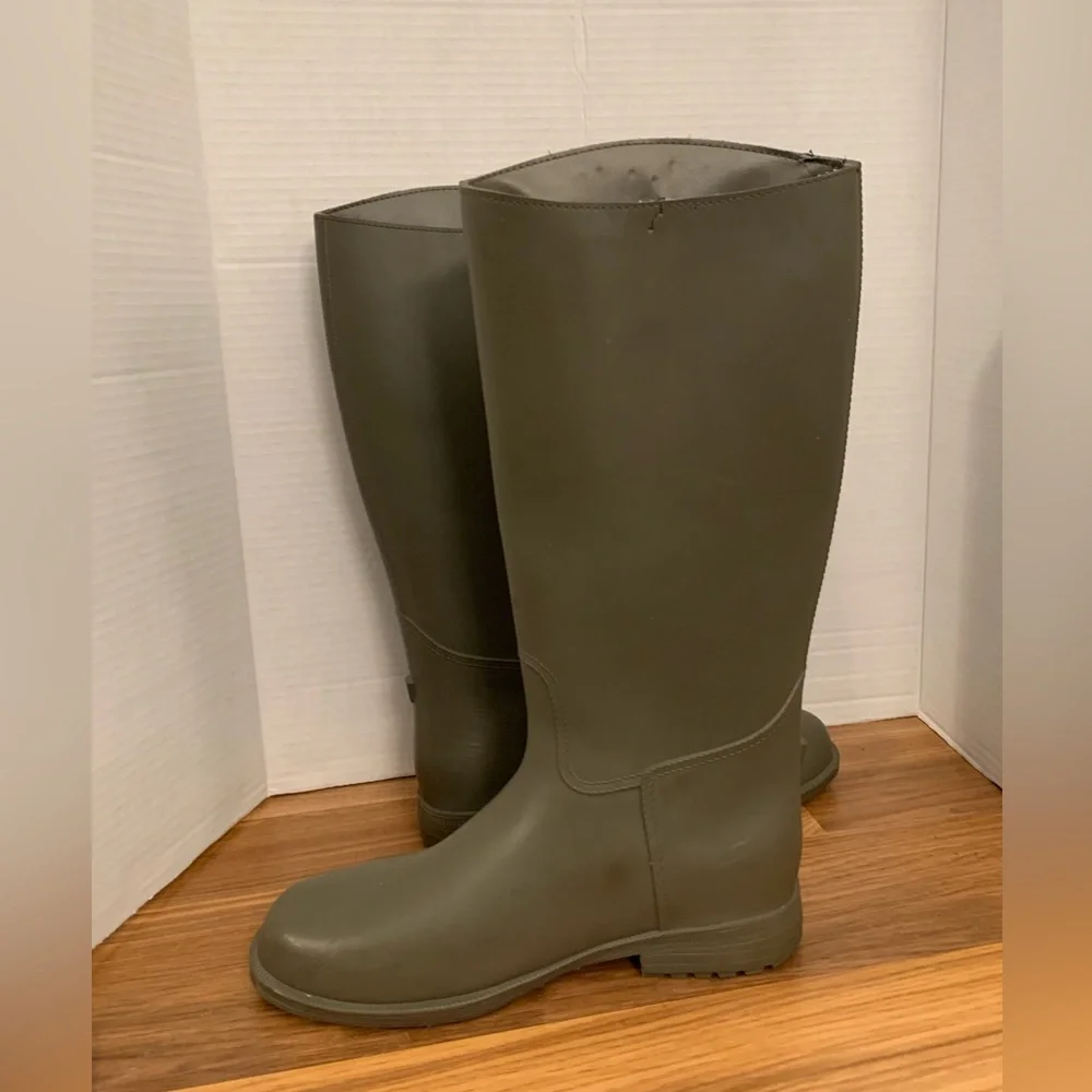 Armani Exchange Tall Rain Boots size 7